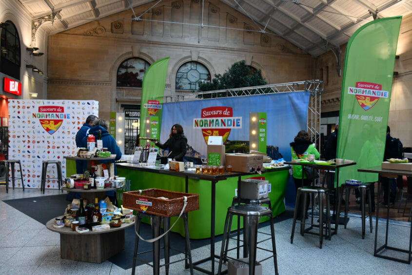 Stand Paris gare Saveurs Normandie